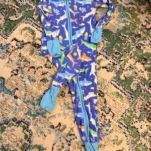 Little Sleepies Convertible Romper Sharks
